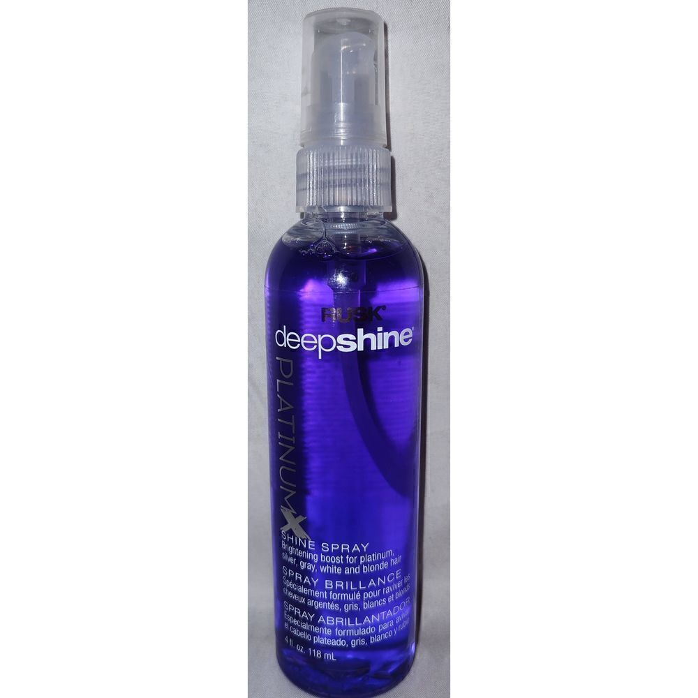 Rusk Deepshine PlatinumX Shine Spray 4 oz NEW